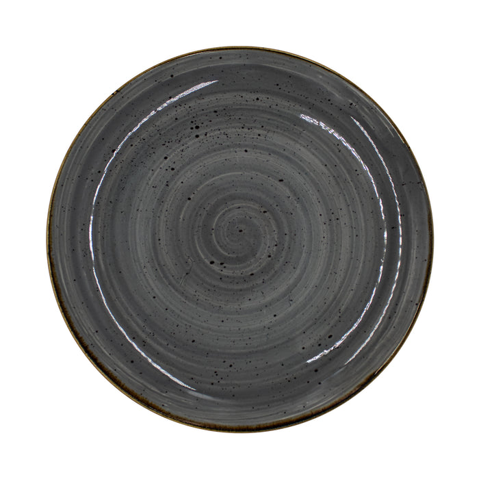 Plato Coupe 28.4 cm Peppercorn Grey Stonecast