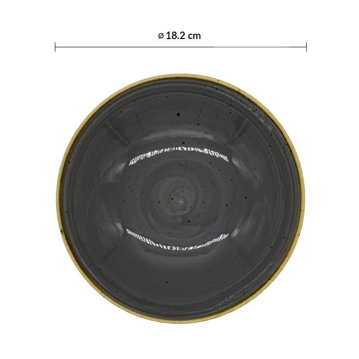 Bowl Coupe 15 Oz (443ml) Peppercorn Grey Stonecast