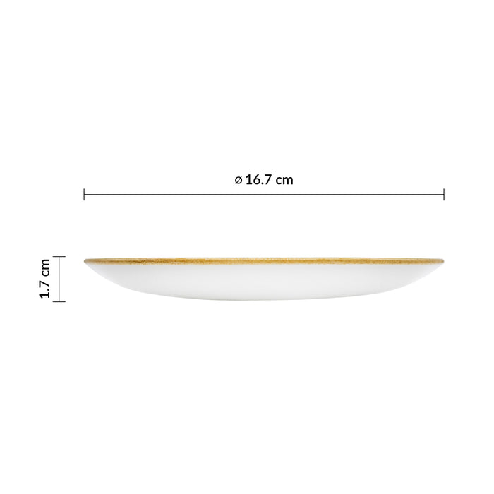 Plato Coupe 16.7 cm Peppercorn Grey Stonecast