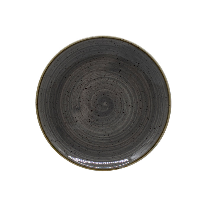 Plato Coupe 16.7 cm Peppercorn Grey Stonecast