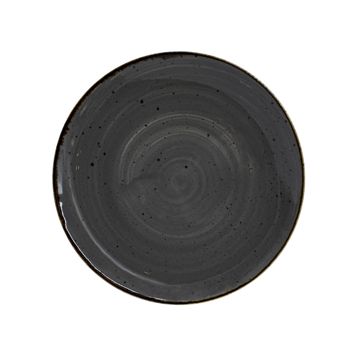 Plato Coupe 21.9 cm Peppercorn Grey Stonecast