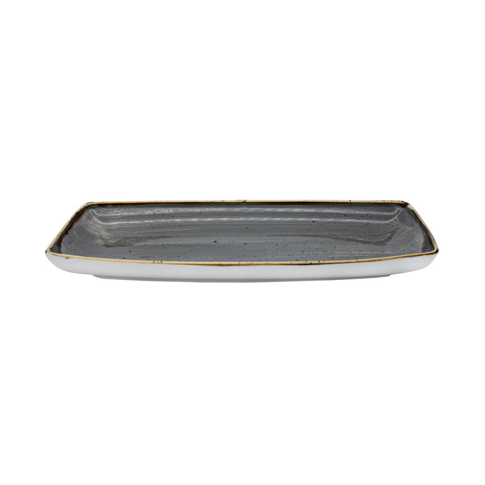 Plato Rectangular 29.5x14.2 cm Peppercorn Grey Stonecast