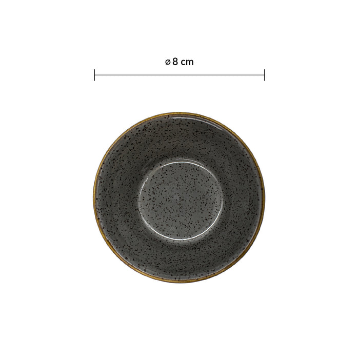 Ramekin 3 oz (88ml) Peppercorn Grey Stonecast