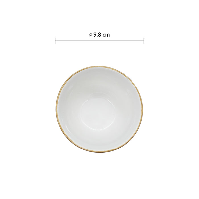 Bowl 8 Oz (236ml) Peppercorn Grey Stonecast