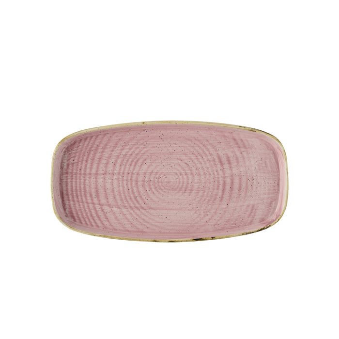 Charola Rectangular 30x15 Cm Petal Pink Stonecast Beverage