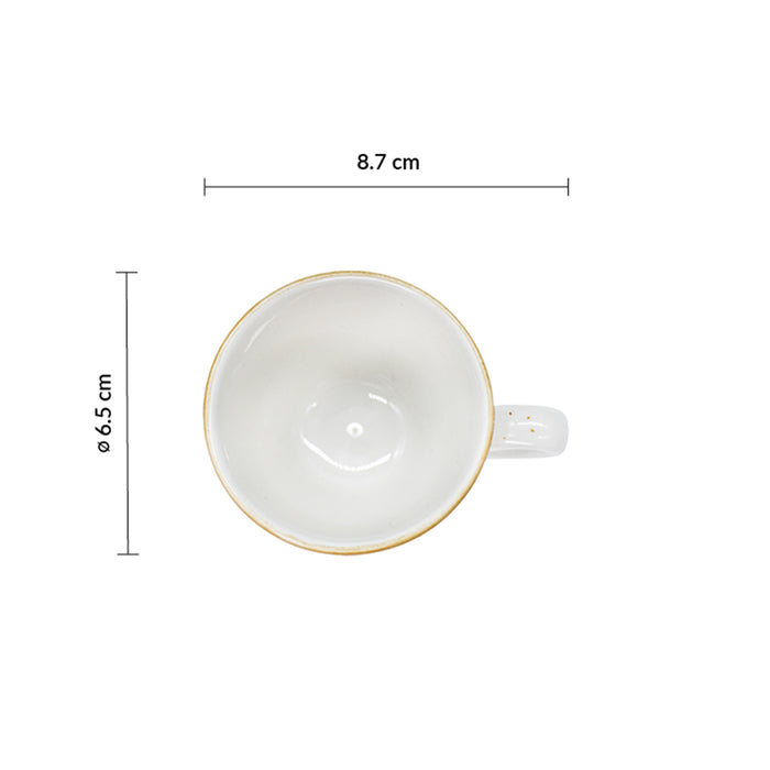 Taza Moka 3 Oz (88ml) Barley White Stonecast