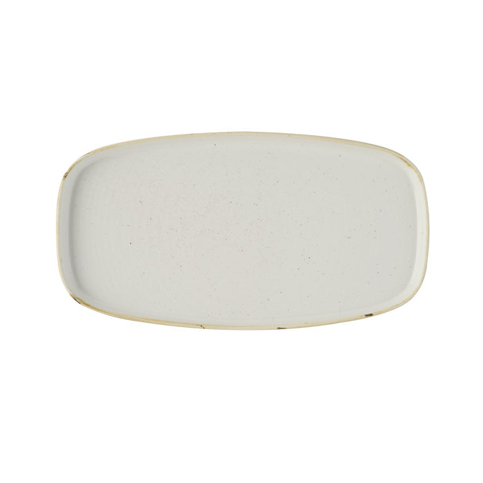 Charola Rectangular 30 X 15 Cm Barley White Stonecast Beverage