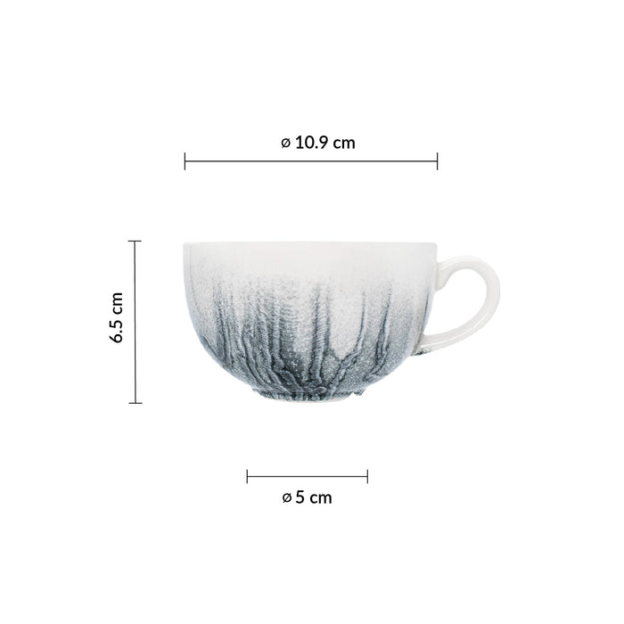 Taza Cafe 12 oz (354ml) 6.5 cm Negro Tide