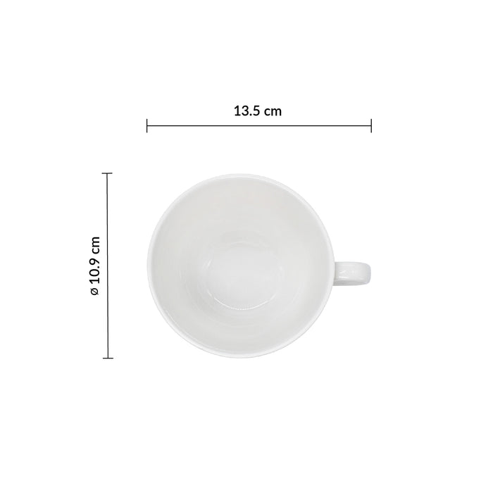 Taza Cafe 12 oz (354ml) 6.5 cm Negro Tide