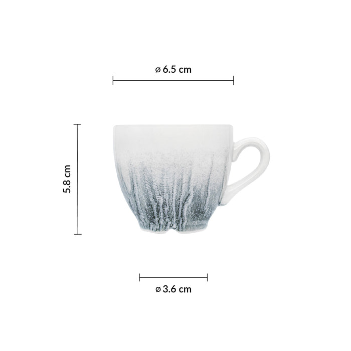 Taza Moka 3.5 oz (103ml) 5.8 cm Negro Tide