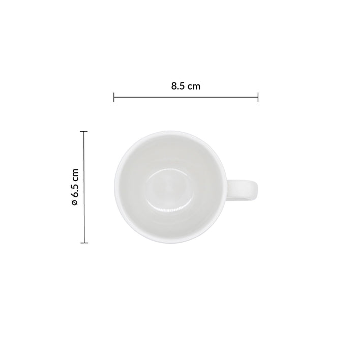 Taza Moka 3.5 oz (103ml) 5.8 cm Negro Tide