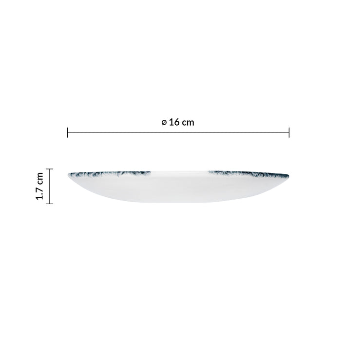 Plato P/Taza Cafe 16 cm Negro Tide