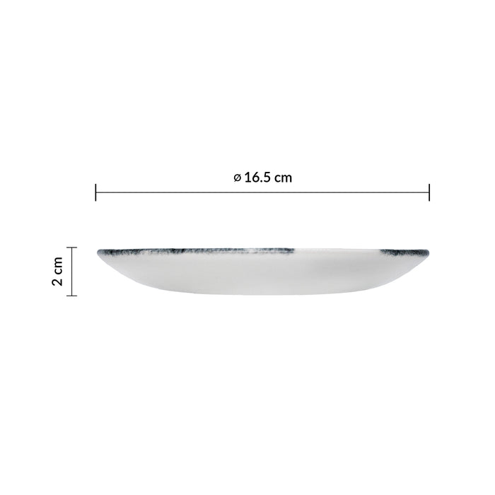 Plato Coupe 16.5 Cm Negro Tide