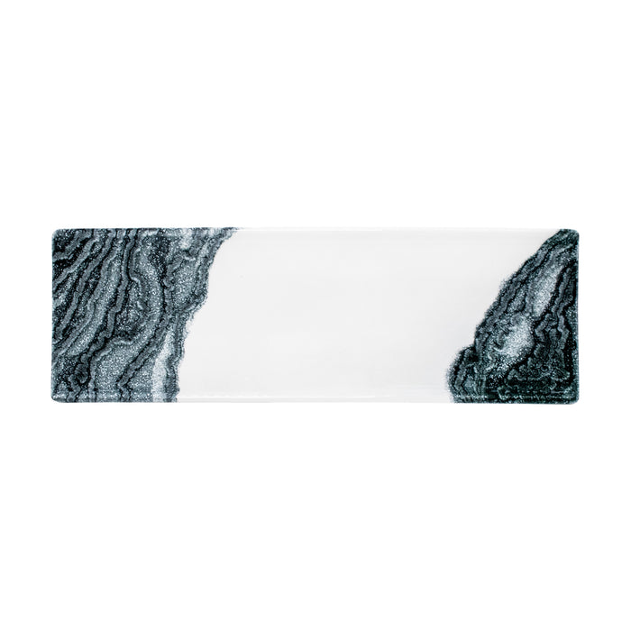 Charola Rectangular 32.9x10.7 cm Negro Tide