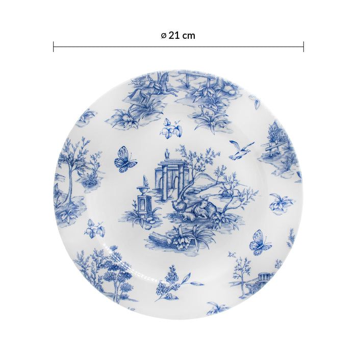 Plato Trinche 20.3 cm Toile Prague Vintage Prints