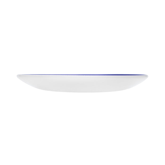 Plato Coupe 28.7 cm Ceramica Blanco Retro Blue
