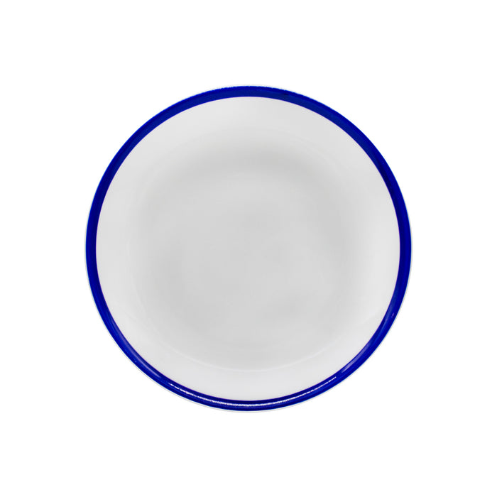Plato Coupe 16.5 cm Blanco Retro Blue