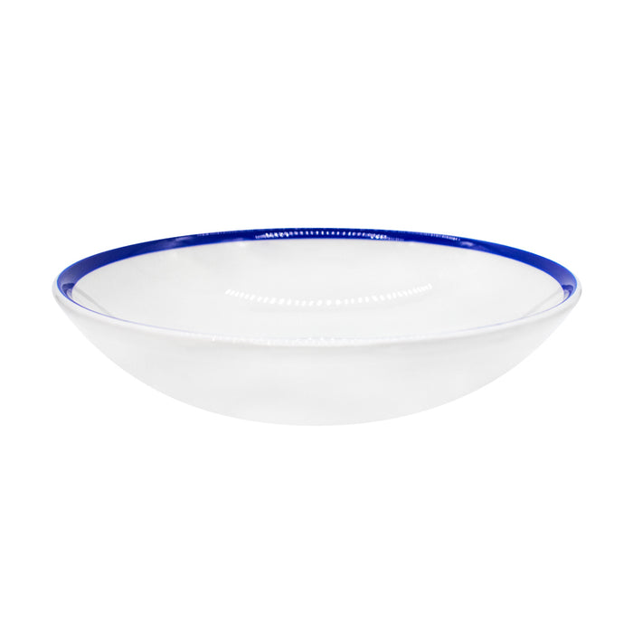 Bowl Coupe 2.5 L Ceramica Blanco Retro Blue