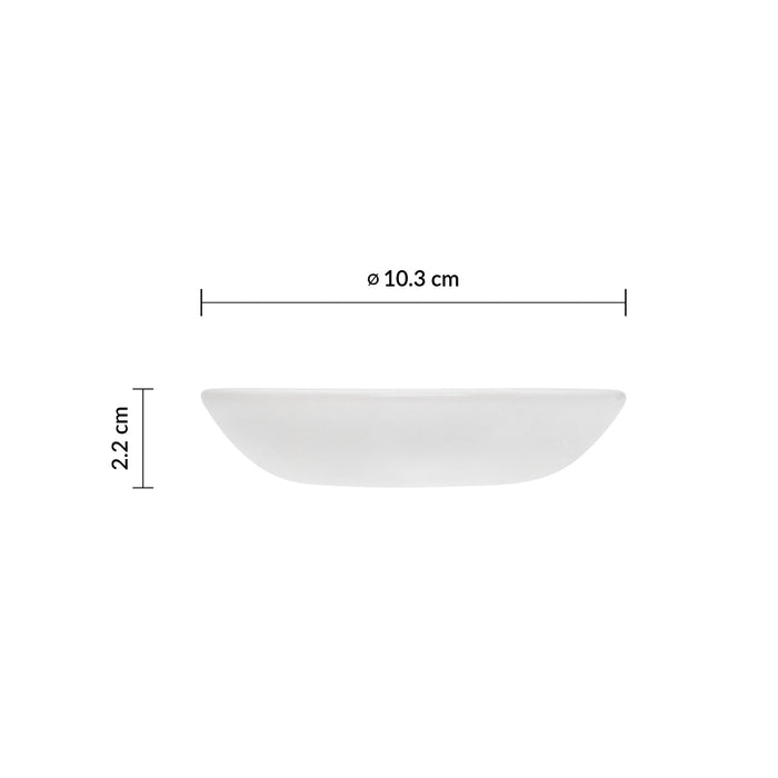 Mantequillero 10.3 cm Ceramica Blanco Whiteware