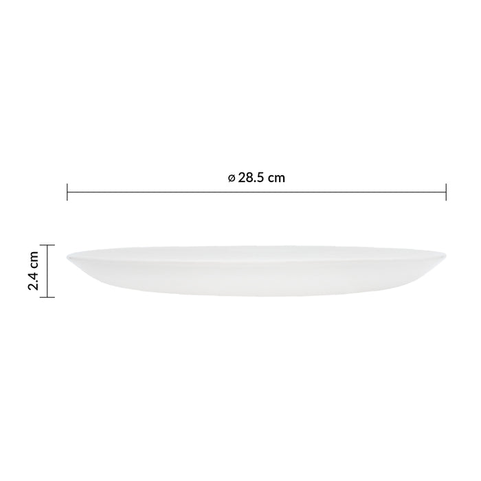 Plato Coupe 28.5 cm Blanco Evolve