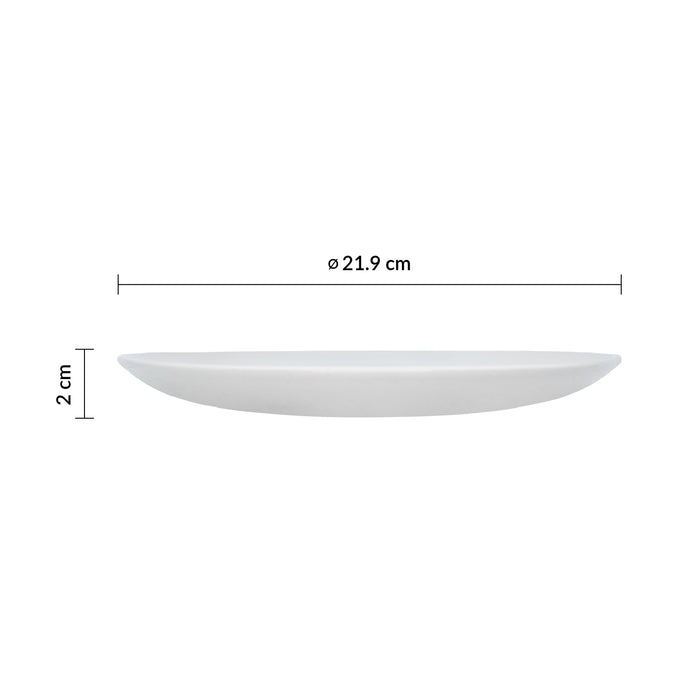 Plato Coupe 21.9 cm Blanco Evolve