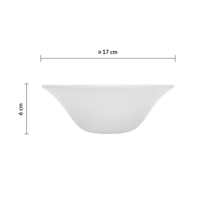 Bowl Ensalada 17 oz (502ml) 17 Cm Ceramica Blanco Mediterranean
