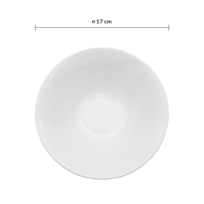 Bowl Ensalada 17 oz (502ml) 17 Cm Ceramica Blanco Mediterranean