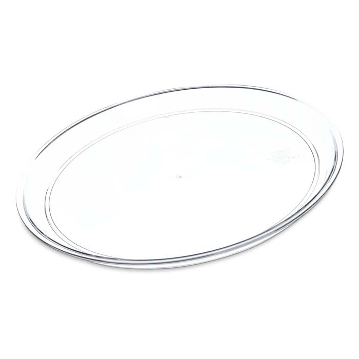 Charola Redonda 35.5cm Plastico Transparente Displayware