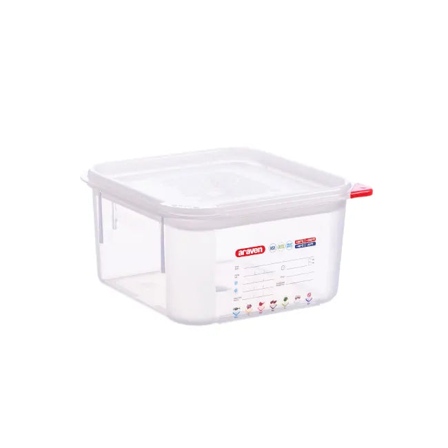 Contenedor Cuadrado C/Tapa Hermetica 2Lt