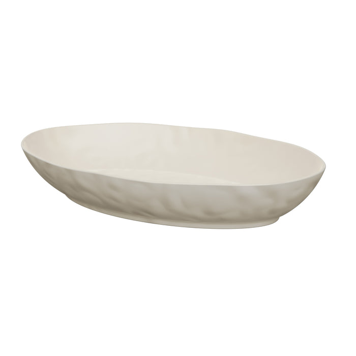 Bowl Oval 3.4L 42x28x7 cm Melamina Beige Parchment Pigment