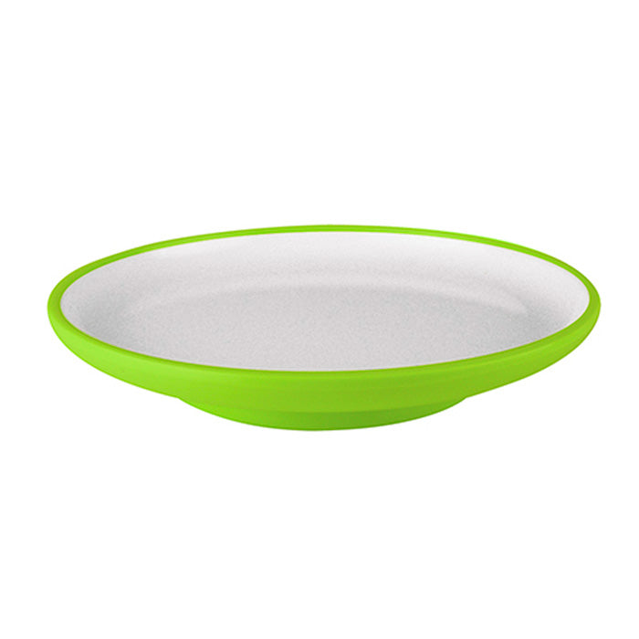 Plato P/Sushi 14 cm Melamina Verde/Blanco OUTLET