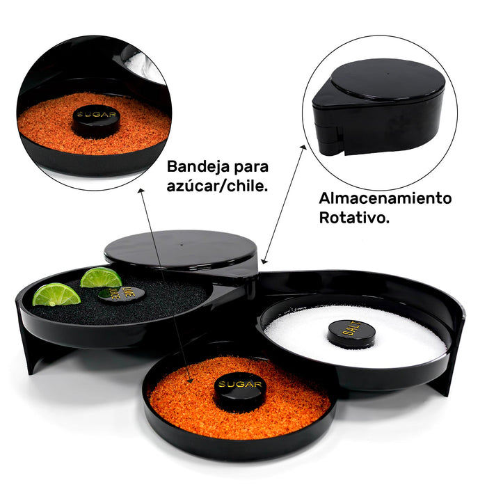 Escarchador Para Copas 3 Niveles Negro