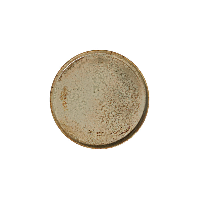 Plato Redondo C/Borde Alto 21 cm Fall Sage