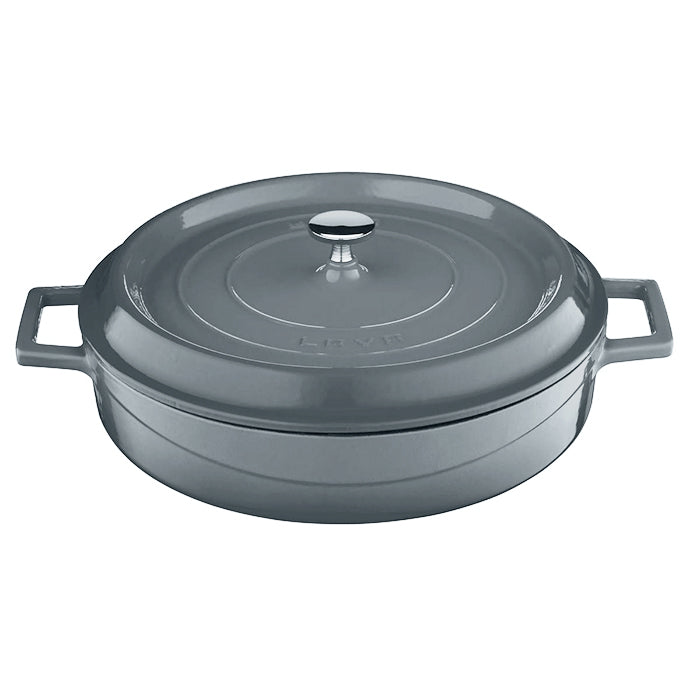 Cacerola Redonda 2.4 Lt 24 Cm Hierro Fundido Gris