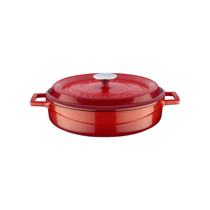 Cacerola Redonda 3.5 Lt 28 Cm Hierro Fundido Rojo
