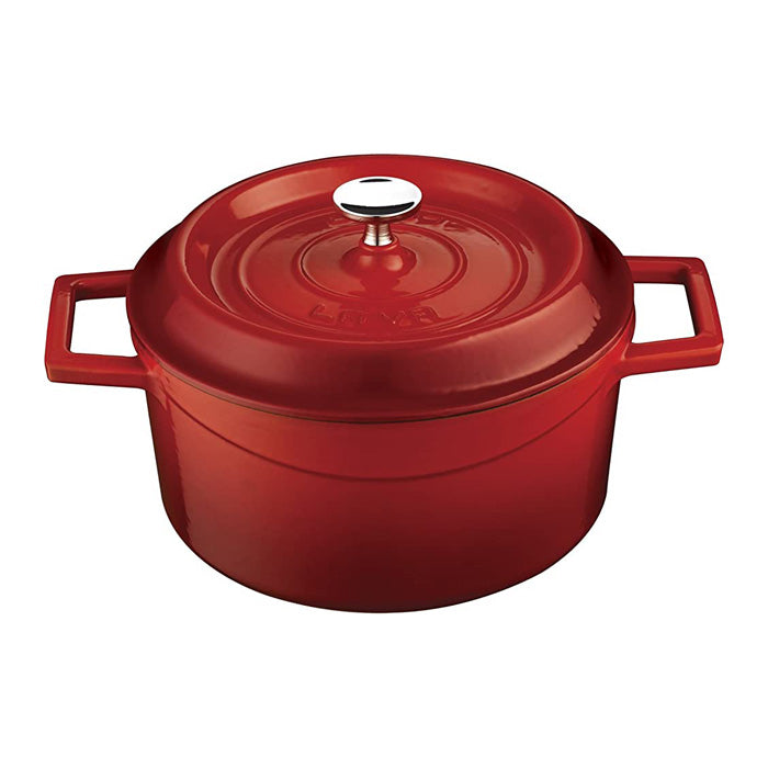 Cacerola Redonda 2.8 L 20 Cm Hierro Fundido Rojo