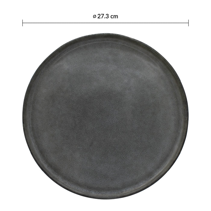 Plato Plano Con Borde 27.3 cm Verde Orange Maui