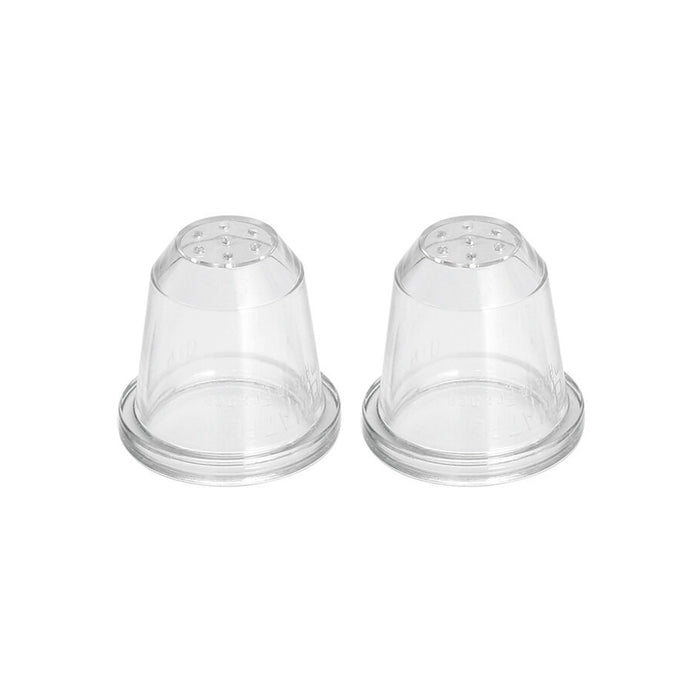 Set 2 Dullas P/Pasta 1.4 cm Policarbonato Transparente