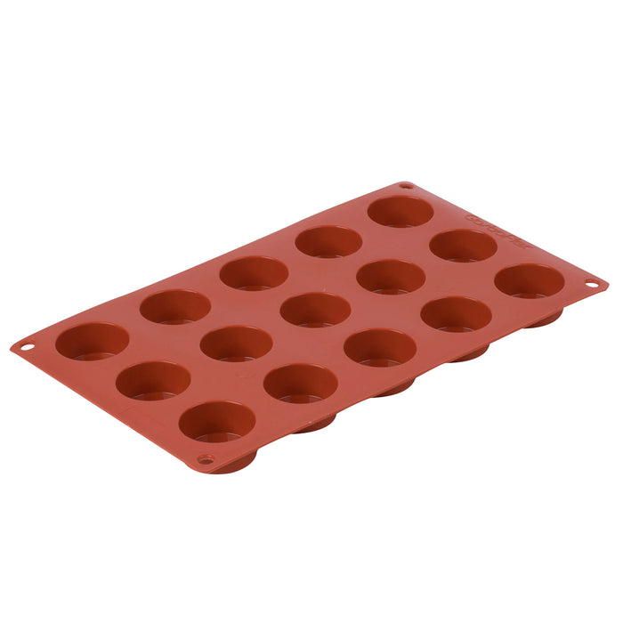 Molde Flexible P15 Compartimentos 30x17.6x2 cm Silicon Rojo Gastroflex