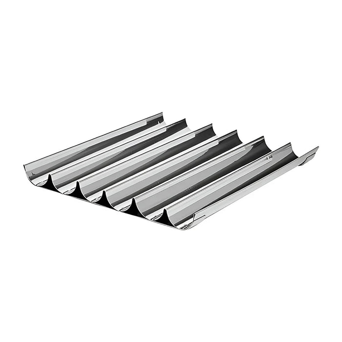 Charola P/Baguette 6 Compartimentos 35x30 cm Acero Inoxidable