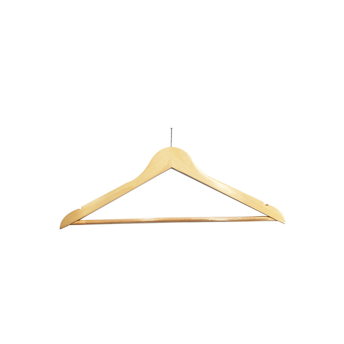 Gancho Madera Plano 1 Cm Color Natural con Baston Antideslizante