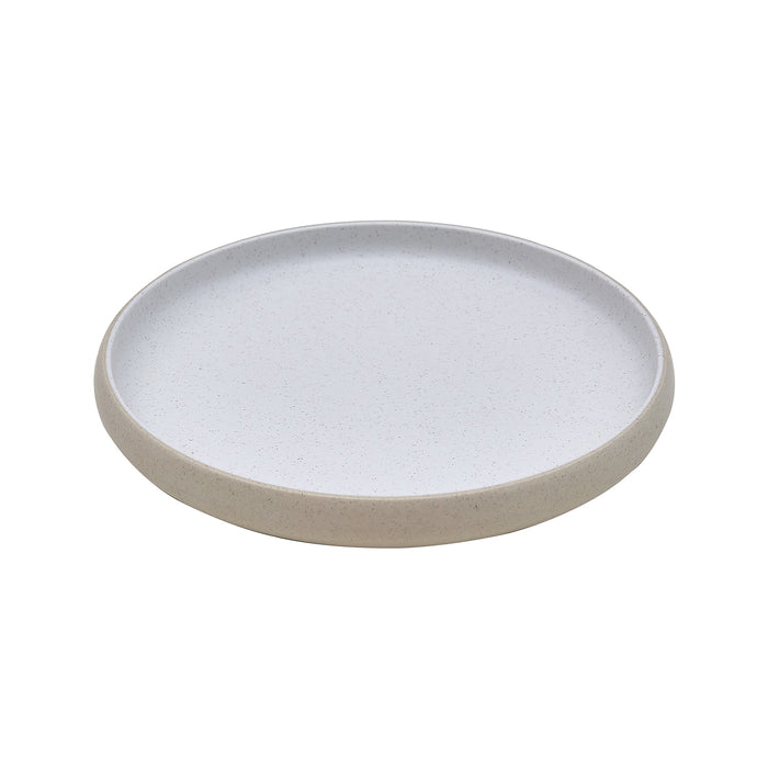 Plato Coupe 22x2.5 cm Melamina Arena Interior Blanco Michelin