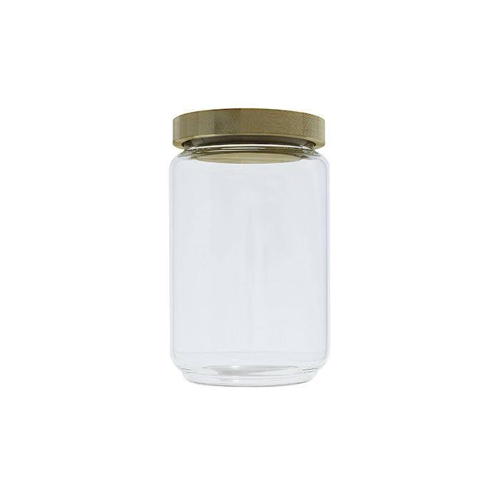 Frasco 23 3/4 Oz (681ml) Vidrio Con Tapa De Madera Spezia