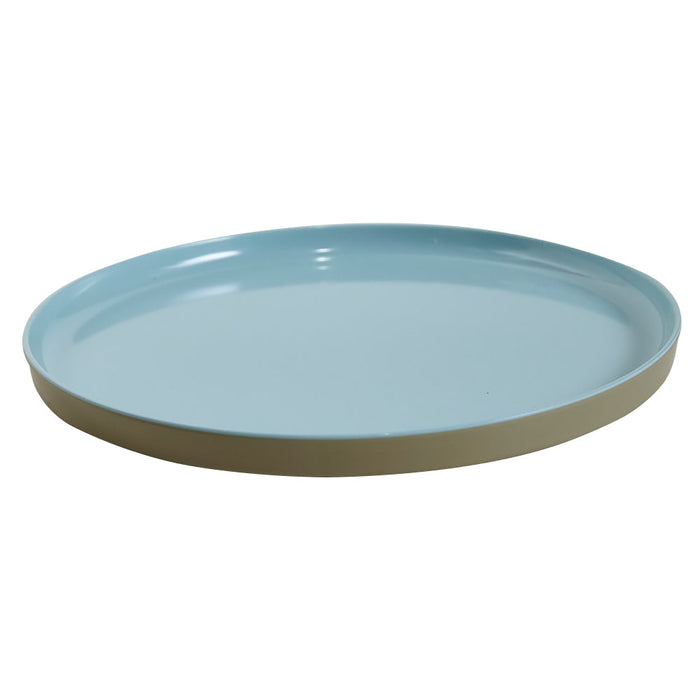 Plato 22.5x2.1cm Melamina Azul Bento Box