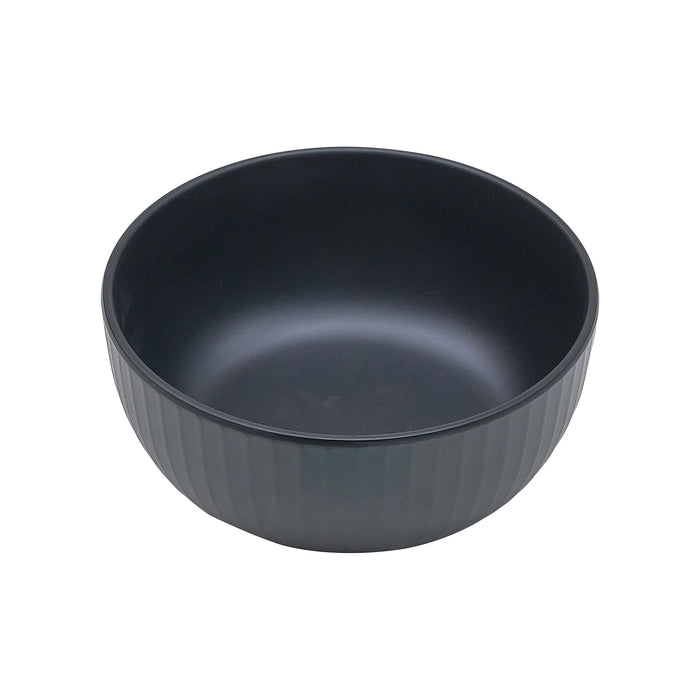 Bowl 17 Oz (503ml) 14x6 Melamina Negro Ribs