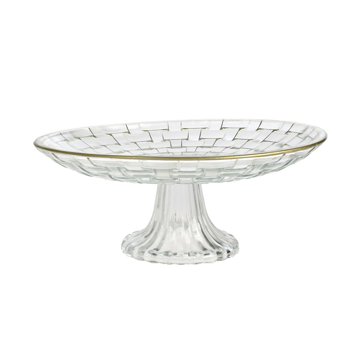 Plato Coupe Con Pie 24x10 cm Vidrio Royal