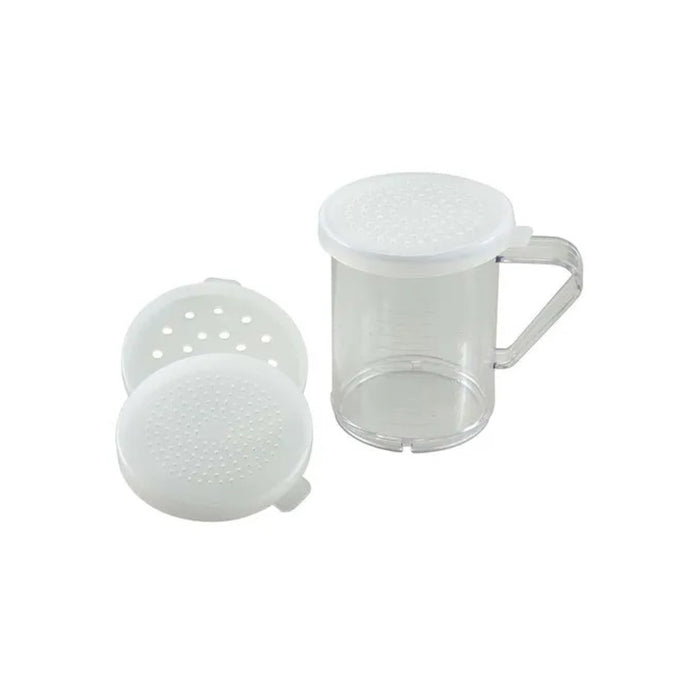 Espolvoreador C/3 Tapas 10 Oz (295ml) Policarbonato Transparente