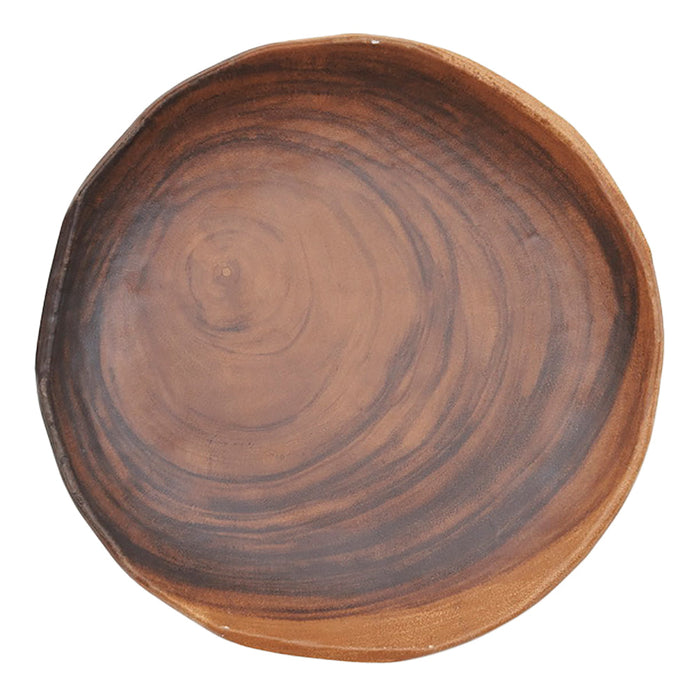 Plato 19.4cm Melamina Efecto Madera African Wood