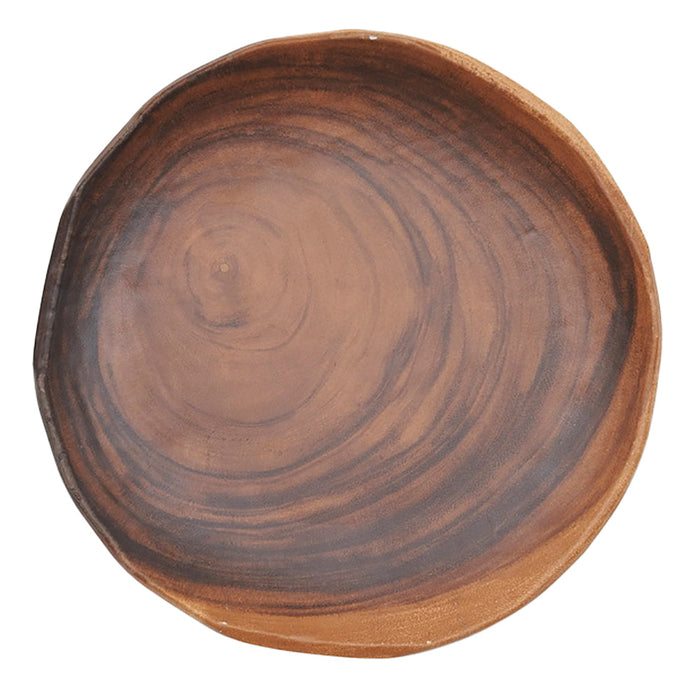 Plato 24.2cm Melamina Efecto Madera African Wood