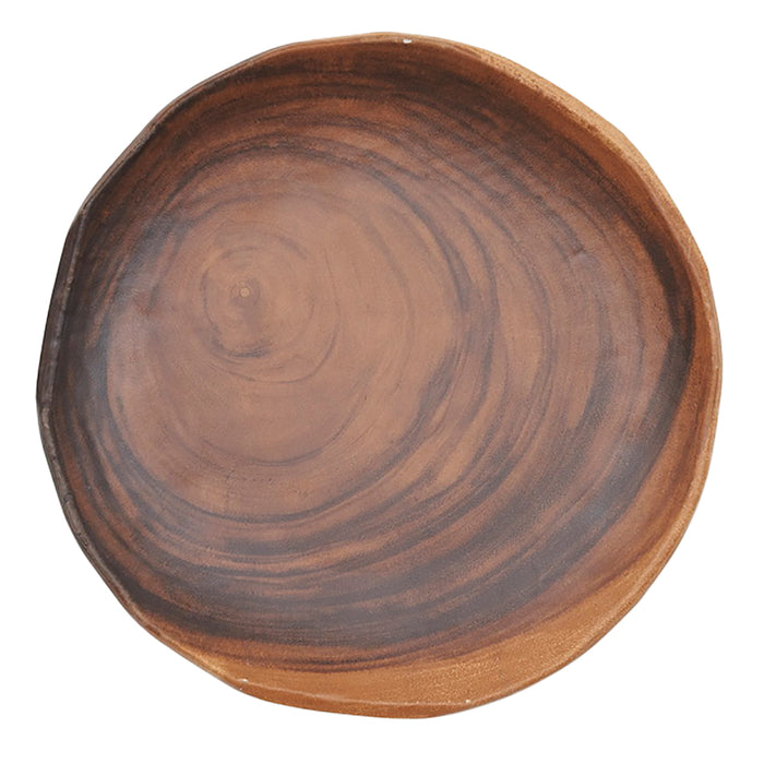 Plato 24.2cm Melamina Efecto Madera African Wood